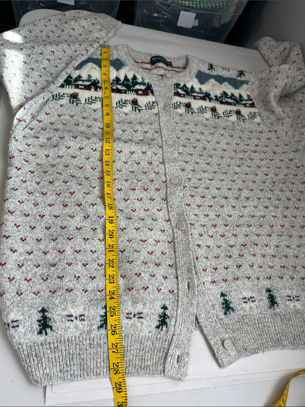 Vintage Women’s Edition Cottagecore Wool Cotton Blend Cardigan Sweater - Picture 9 of 14